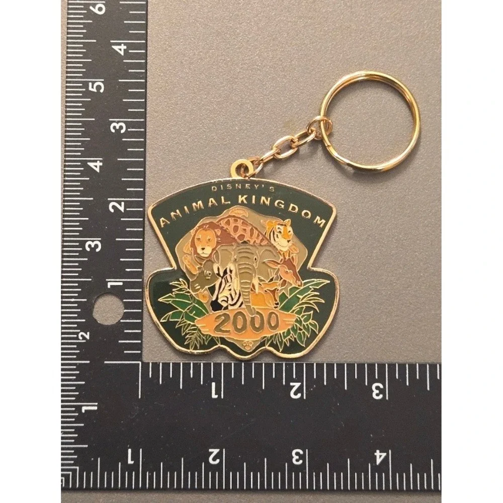 Vintage 2000 Disney's Animal Kingdom Year 2000 Celebration Enamel Keychain